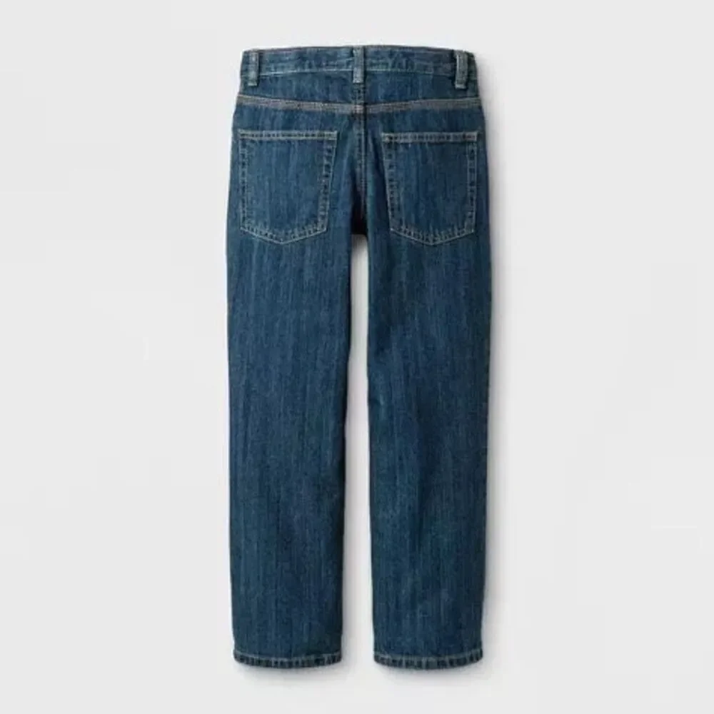 Youth Boys Cat & Jack Athletic Straight Pull-On Drawstring Jeans - Sz 10